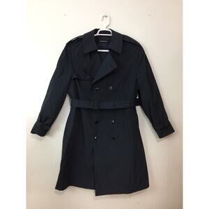 M) DLA Defender Collection Mens Trench Coat Size 44S Jacket Air Force Liner Blue